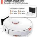 Charger Dock,Charging Base Compatible with Roborock S7/S5 Max/S6 MaxV/S6 Pure/S7 Plus/S7 Pure//S70/S75 Robot Vacuum Cleaner Charging Base, Charger Replacement Parts Docking Station