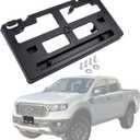 MOTOKU Front Bumper License Plate Bracket Mounting Holder Frame for Ford Ranger 2019-2023 with Screws