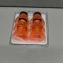 Reusable Soda Can Lids - 6-Pack Spill-Proof, Snap-On Covers for Freshness and Protection, Orange Can Toppers Set of 6