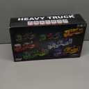 kids Catapult Railcar Toys : Toy Truck for 3 4 5 6 Years Old Kids Boys | 78-Inch Race Track Transport Vehicle & 12 Die-Cast Metal Toy Cars | Toddler Truck Car Toys Set Gifts for Age 3-12 Years Old Kid (Blue)