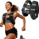 Zikopomi Weighted Vest Woman Man, 16lb Weight Vest with Reflective Stripes for Workout, Strength Training, Running, Fitness, Muscle Building, Weight Loss, Rucking Vest