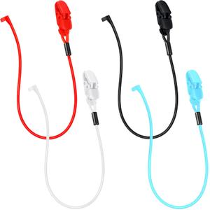 BBTO 4 Pcs Hearing Aid Clips Adjustable Lanyard Holder Anti-loss Portable Protector Rope for Seniors Adults(Single-ear Style)