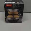 Bodum 17oz Pour Over Coffee Maker, High-Heat Borosilicate Glass with Reusable Stainless Steel Filter and Cork Grip - Made in Portugal