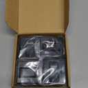 HOMOTEK 4 Pack Privacy Pocket Door Pull Without Switch Plate - Replace Old Or Damaged Passage Sliding Door Pull No Lock Quickly and Easily, 2-3/ 4”x2-1/ 2”, for 1-3/ 8” Thickness Door, Black