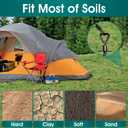 Ground Anchors Screw in, Heavy Duty Ground Trampoline Stakes High Wind Tent Stakes for Tent, Trampoline, Gazebo, Carport, Trap Anchor, Canopies, Swing Set