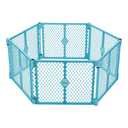 Toddleroo by North States - Superyard Baby Play Yard: Freestanding 6 Panel Baby Playpen - Indoor or Outdoor Use - Made in USA - Encloses Up to 18.5 Square Feet - 26 Inches Tall - Aqua