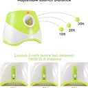 MEKAPLE Automatic Dog Ball Launcher, Dog Ball Thrower Machine with 10-30Ft 3 Launching Distance, Interactive Toys for Small Dogs Indoor & Outdoor with 15 Mini Tennis Balls-2 Inch Light Green