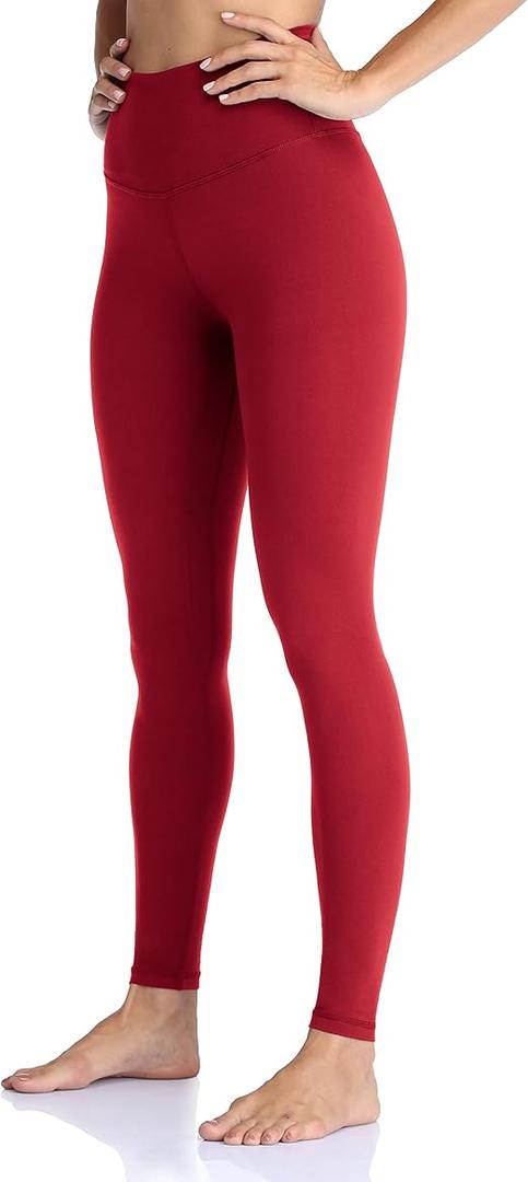 Colorfulkoala Women's High Waisted Yoga Pants 7/8 Length Leggings with Pockets (Army Green)