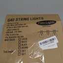 SUNSGNE 25Ft Christmas Round Lights, G40 Globe String Light with 27 Clear Bulbs, UL Certified for Outdoor Indoor Garden Party Wedding Pergola Backyard Patio Xmas Decoration, Green Wire