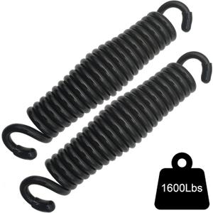 Hammock Chair Porch Swing Springs - Pack of 2 Black Spring 1600Lbs Heavy Duty Hanger Ceiling Mount Spring(Pack of 2)