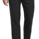 Perry Ellis Portfolio Modern Fit Twill Men's Dress Pants, Flat Front, Stretch Fabric, Soft and Durable, Straight Leg, Charcoal 32W x 30L