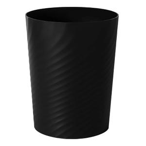 UUJOLY Plastic Small Trash Can Wastebasket, Garbage Container Basket for Bathrooms, Laundry Room, Kitchens, Offices, Kids Rooms, Dorms, (Black, 1.8 Gallon) UUJOLY Plastic Small Trash Can Wastebasket, Garbage Container Basket for Bathrooms, Laundry Room, Kitchens, Offices, Kids Rooms, Dorms, (Black, 1.8 Gallon)