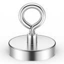 Strong Neodymium Fishing Magnets, 500 lbs (227 KG) Pulling Power, Rare Earth Magnets, 2.36-inch (60mm) Diameter, Ideal for River Recovery and Magnetic Fishing Excursions