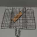 ORDORA Grill Basket, Fish Grill Basket, Rustproof Stainless Steel BBQ Grilling Basket for Meat,Steak etc, Grill Accessories,Grilling Gifts for Men Dad