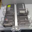 simplehuman Adjustable and Extendable Shower Caddy XL, Stainless Steel and Anodized Aluminum