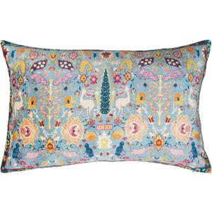 Creative Co-Op Floral Harmony Velvet Lumbar Pillow, Multicolor
