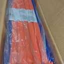 ECR4Kids Premium Folding Rest Mat, 4-Section, 2in, Sleeping Pad, Blue/Red