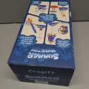 4-in-1 Water Sprinkler for Kids, Water Outdoor Baseball Rocket Launcher Toy with Water Sprinkler Baseball Toy, Kids Outdoor Sprinkler for Summer Backyard Lawn Pool Party for Ages 3-8 (Blue)