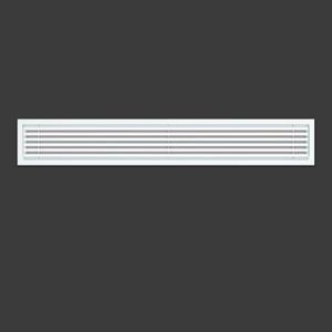 Linear Bar Air Grille 24" X 4", Aluminum Air Supply/Return Grilles,Easy Air Flow,Removable Grille/Door-HVAC Air Vent Cover,White[Outer Dimensions: 24.8"w X 4.8"h]