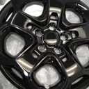 Wheel Hubcaps Compatible with Ford Fusion 2010 2011 2012; 17 inch Wheel Covers; Set of 4 Pcs; AE5Z1130D (Glossy Black)