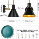 WILON Gold and Black Wall Sconces Set of Two, Modern Farmhouse Wall Light Fixture, Industrial Indoor Wall Lamp for Bathroom Kitchen Sink Bedroom Living Room Bedside Hallway