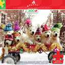 Ceaco - Butts on Things - Brian Cook - Christmas Tree - 300 Piece Puzzle for Adults - Challenging and Perfect for Game Nights - Finished Puzzle Size 21.25 x 15
