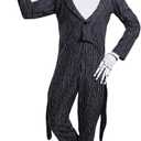 Disney Men's plus-size Jack Skellington Prestige Adult Costume (X-Large, Multi)