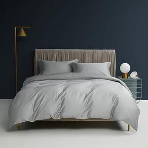 WYFKYMXX Waterproof Duvet Protector Cover Queen Gray Cotton Breathable Waterproof Protective Cover Reusable Comforter Protector with Zipper Closer Corner Ties for Kids,Elder,Dog, Cat. (Grey,Queen)