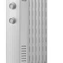 Pelonis Oil Filled Radiator Heater, 1500W Quiet Warmth Radiant Heater, 3 Heating Modes, Overheat & Tip-Over Protection, Adjustable Thermostat, Space Heaters for Indoor Use, White, 25.2 x 13.8 x 11 in