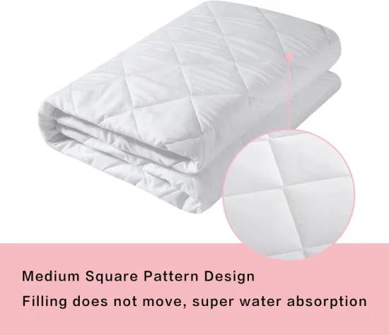 Waterproof Breathable Diamond Pattern Quilted Fitted Mattress Pad   60" x 80"