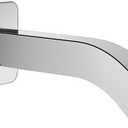 HarJue Shower Arm with Flange and Teflon Tape, Wall Mounted Square Shower Pipe 304 Stainless Steel Extension Arm for Fixed Shower Head & Handheld Shower (10 Inch, Chrome)