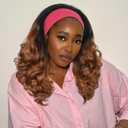Quantum Love Yaki Curly Headband Wigs for Black Women Kinky Straight Ombre Brown Headband Curly Ends Synthetic Wear and Go Glueless Half Wig with Headbands Attached