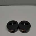 2 Pack Puck Lock for Trailers Keyed Alike, 6061 Solid Aluminum Trailer Door Locks Hockey Puck Locks, Reinforced Hidden Shackle Padlocks for Trailers Trucks Vans Shed Gates