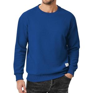 JMIERR Men's Crewneck Sweatshirt Casual Long Sleeve Geometric Texture Sweatshirts Fashion Pullover Shirts Medium