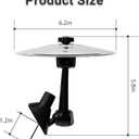 2 x Car Cymbal Air Vent - Car Drum Set for Music Lovers - Universal Fit (Silver)