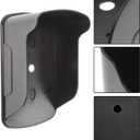 Hemoton Waterproof Doorbell Cover with Sun Glare Shield 6.69X4.13X3.14 Inch Weather Resistant Plastic Protector for Control and Fingerprint Machines