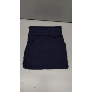 DOWMQ Men's Casual Cargo Pants Workout Sweatpants Joggers Stretch Hiking Drawstring Tactical Trousers Navy Blue,S