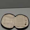 BAGSMART Travel Jewelry Case Jewelry Organizer Storage Roll Rings Necklaces Earrings Bracelets Brooches Watch Small Portable Black