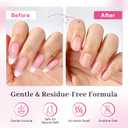 3 x Nail Glue Remover for Press On Nails, 10ml*2pcs Upgraded 2 in 1 Twist & Remove Pen Design Gentle Quick Removal, Semi Solid Nail Glue Adhesive Remover, Not for Gel Polish Base Coat