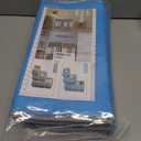 WFK handbag 4-piece set, foldable thick fabric storage bag, used for organizing bedrooms, wardrobes, and wardrobes; Can store clothes, blankets, plush toys, blue