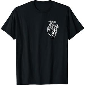 Anatomical Heart Cardiac Nurse T-Shirt T-Shirt Small