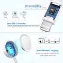 Upgraded Apple Watch Charger, 2 in 1 USB C Magnetic iWatch Charger Cord Fast Charging Lightning Cable 6FT with Type C Wall Plug Block for Apple Watch Series 10/Ultra/9/8/7/6/SE/5/4, iPhone 14/13/12/11