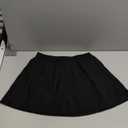 Trendy Queen Women's Pleated Tennis Skirt with Shorts Underneath High Waisted Golf Athletic Skorts with Pockets Casual Flowy 2025 Summer Outfit Black M