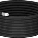 6AN PTFE Fuel Hose Line 5/16 Inch, AN6 Fuel Line 1885 PSI Nylon Braided Blackfor E85 Gasoline Biodiesel Diesel, 15 FT