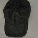 XXL Hats for Men Big Head, Large Baseball Cap for Women, Oversized Trucker Hat Low Crown Hat Washed Plain Denim Dad Hat (Black)