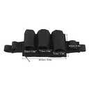 Garden Tool Belt, 6 Pockets 2 Straps Waterproof Oxford Fabric Adjustable Gardening Tool Pouch for Family Camping Outdoor,Gardening Tool Waist Bag Belt (black)