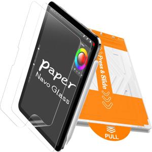 PandaShield 2-Pack Paper-feel Screen Protector Easy-Installation Box for iPad Pro [11-in.] M4 (2024),Matte,Write and Draw like on Paper,Bubble Free,Anti-Glare,Scratch Resistant,Apple Pencil Support