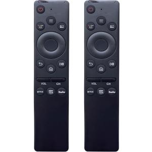 Pack of 2 Universal Remote-Control for Samsung Smart-TV, Remote-Replacement of HDTV 4K UHD Curved QLED and More TVs, with Netflix Prime-Video Hulu Buttons (BN59-1301)
