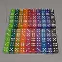 100 Pieces Colored Dice Bulk Set 14 MM 6 Sided Standard Dices for Classroom Teaching Board Game Playing and Rolling, 10 Colors