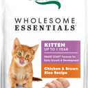 Nutro Wholesome Essentials Natural Dry Cat Food Kitten Formula Chicken & Brown Rice, 5 lb. Bag (5 Pound (Pack of 1)), Best By: 09/04/2025